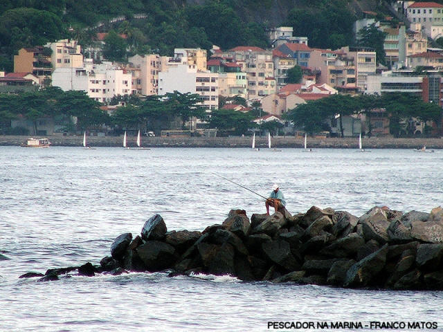 Pescador na Marina