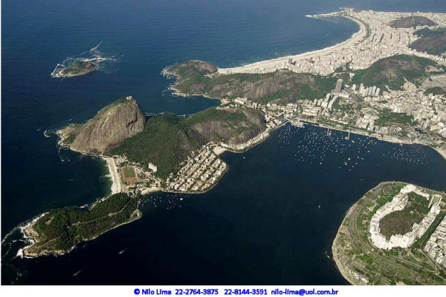 Aérea da Urca, Morro da Viúva, Botafogo e Copacabana