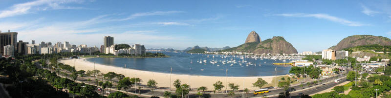 Panor�mica da Urca vista da Praia de Botafogo